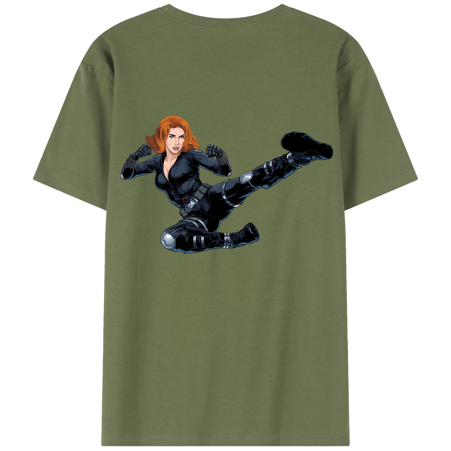 （画像用） アベンジャーズ The Avengers 綿100％半袖Tシャツ（背面プリント）